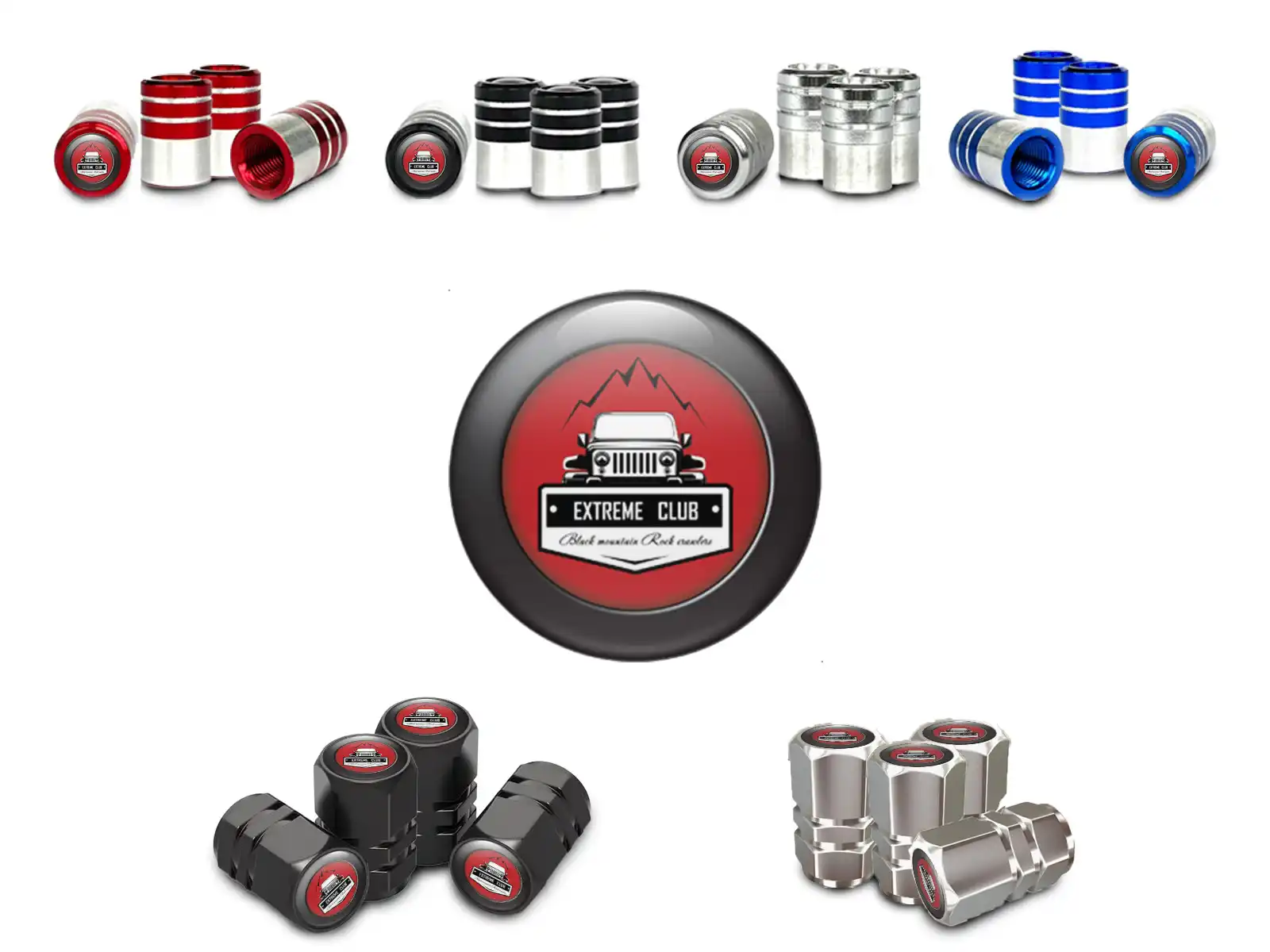 Wheel Tappi Valvola per Moto Estetica Sportiva